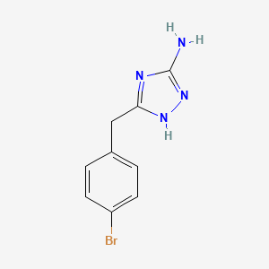 molecular formula C9H9BrN4 B1623091 5-(4-Bromobenzyl)-4H-1,2,4-triazol-3-amine CAS No. 502685-91-8