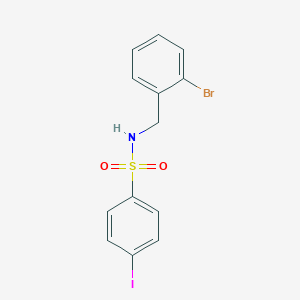 molecular formula C13H11BrINO2S B1623097 N-(2-Bromo-benzyl)-4-iodo-benzenesulfonamide CAS No. 850349-14-3