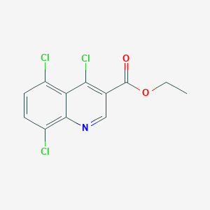 molecular formula C12H8Cl3NO2 B1623125 Ethyl 4,5,8-trichloroquinoline-3-carboxylate CAS No. 338795-11-2