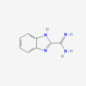 molecular formula C8H8N4 B1623126 1H-Benzimidazole-2-carboximidamide CAS No. 69006-93-5