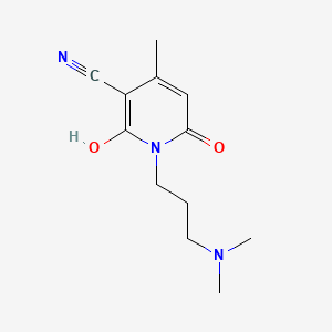 1-[3-(Dimethylamino)propyl]-1,2-dihydro-6-hydroxy-4-methyl-2-oxonicotinonitrile