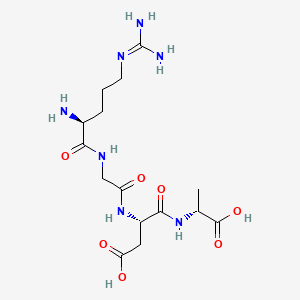molecular formula C15H27N7O7 B1623149 Arginyl-glycyl-aspartyl-alanine CAS No. 93674-98-7