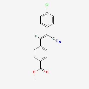 methyl 4-[(Z)-2-(4-chlorophenyl)-2-cyanoethenyl]benzoate