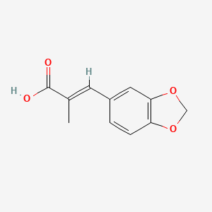 molecular formula C11H10O4 B1623158 3-(1,3-Benzodioxol-5-yl)methacrylic acid CAS No. 40527-53-5