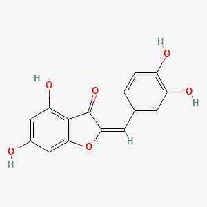 B1623161 (2E)-2-[(3,4-dihydroxyphenyl)methylidene]-4,6-dihydroxy-1-benzofuran-3-one CAS No. 480-70-6