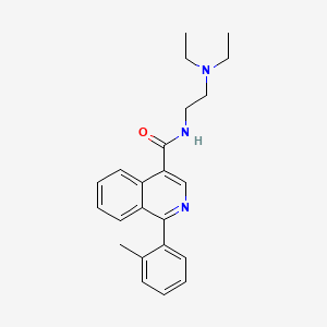 molecular formula C23H27N3O B1623200 Itrocainide CAS No. 90828-99-2