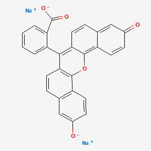 molecular formula C28H16NaO5 B1623225 Disodium 2-(11-oxido-3-oxo-3H-dibenzo(c,h)xanthen-7-yl)benzoate CAS No. 6359-10-0