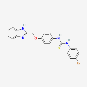 N-(4-(1H-Benzimidazol-2-ylmethoxy)phenyl)-N'-(4-bromophenyl)thiourea