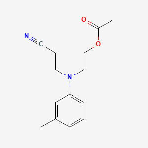 Propanenitrile, 3-[[2-(acetyloxy)ethyl](3-methylphenyl)amino]-