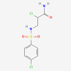 2-Chloro-3-(4-chloro-benzenesulfonylamino)-propionamide
