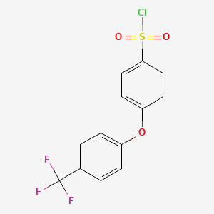 molecular formula C13H8ClF3O3S B1623254 4-[4-(trifluoromethyl)phenoxy]benzenesulfonyl Chloride CAS No. 214353-91-0
