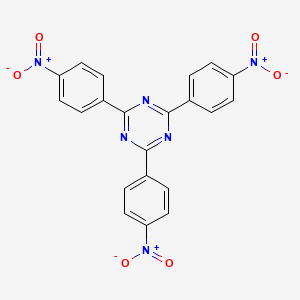 molecular formula C21H12N6O6 B1623257 2,4,6-Tris(4-nitrophenyl)-1,3,5-triazine CAS No. 13960-34-4
