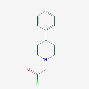 4-Phenyl-1-piperidineacetyl chloride