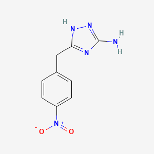 molecular formula C9H9N5O2 B1623261 5-(4-Nitrobenzyl)-4H-1,2,4-triazol-3-amine CAS No. 90349-93-2