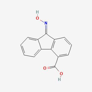 (9E)-9-hydroxyiminofluorene-4-carboxylic acid