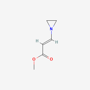 molecular formula C6H9NO2 B1623282 1-Aziridineacrylic acid, methyl ester CAS No. 2407-60-5