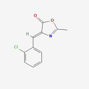 2-OXAZOLIN-5-ONE, 4-(o-CHLOROBENZYLIDENE)-2-METHYL-