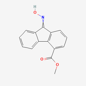 molecular formula C15H11NO3 B1623303 methyl 9-(hydroxyimino)-9H-fluorene-4-carboxylate CAS No. 5043-64-1