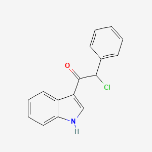 B1623308 2-Chloro-1-(1H-indol-3-yl)-2-phenyl-ethanone CAS No. 42883-45-4