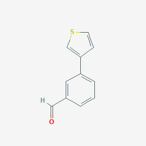 molecular formula C11H8OS B162331 3-(Thiophen-3-yl)benzaldehyde CAS No. 129746-42-5