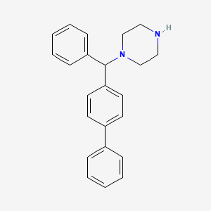 molecular formula C23H24N2 B1623314 1-(Biphenyl-4-yl-phenyl-methyl)-piperazine CAS No. 518005-84-0