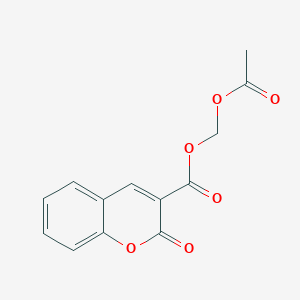 molecular formula C13H10O6 B1623321 Acetyloxymethyl 2-oxochromene-3-carboxylate CAS No. 196091-77-7