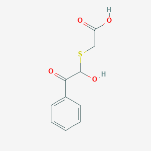 [(1-Hydroxy-2-oxo-2-phenylethyl)thio]acetic acid