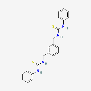 molecular formula C22H22N4S2 B1623331 Sulfate-ionophore I CAS No. 37042-63-0