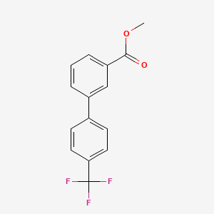 molecular formula C15H11F3O2 B1623334 Methyl 4'-(trifluoromethyl)-[1,1'-biphenyl]-3-carboxylate CAS No. 773875-92-6