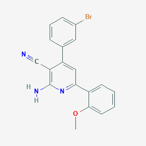 2-Amino-4-(3-bromophenyl)-6-(2-methoxyphenyl)nicotinonitrile