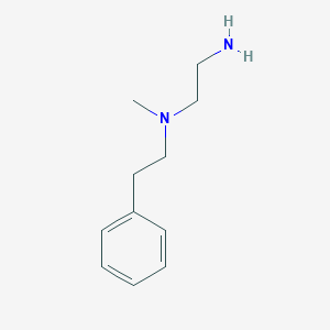 molecular formula C11H18N2 B162334 N-Methyl-N-(2-phenylethyl)ethane-1,2-diamine CAS No. 1629-33-0