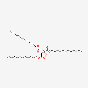 molecular formula C42H80O7 B1623356 Tridodecyl 2-hydroxypropane-1,2,3-tricarboxylate CAS No. 65277-53-4
