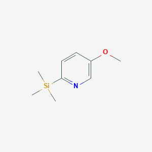 molecular formula C9H15NOSi B162336 5-Methoxy-2-(trimethylsilyl)pyridine CAS No. 139585-64-1