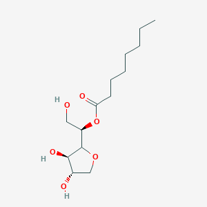 molecular formula C14H26O6 B1623376 Sorbitan monocaprylate CAS No. 60177-36-8