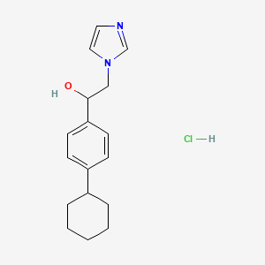 N-(4-Cyclohexyl-alpha-hydroxyphenethyl)imidazole hydrochloride