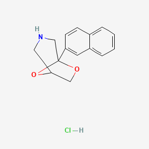5-(2-Naphthalenyl)-6,8-dioxa-3-azabicyclo(3.2.1)octane hydrochloride
