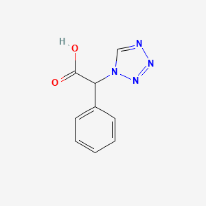 molecular formula C9H8N4O2 B1623415 phenyl(1H-tetrazol-1-yl)acetic acid CAS No. 876716-29-9