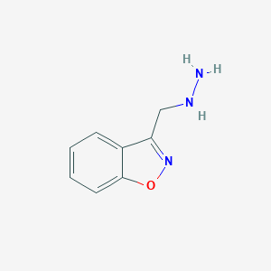 molecular formula C8H9N3O B162342 3-(Hydrazinylmethyl)benzo[d]isoxazole CAS No. 131074-12-9