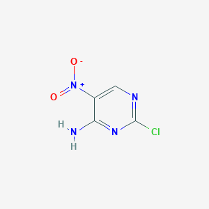 molecular formula C4H3ClN4O2 B162345 2-Chloro-5-nitropyrimidin-4-amine CAS No. 1920-66-7