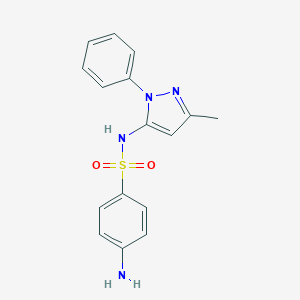 molecular formula C16H16N4O2S B162346 Sulfapyrazole CAS No. 852-19-7