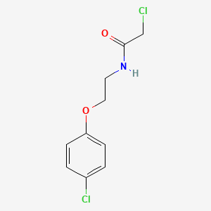 molecular formula C10H11Cl2NO2 B1623469 2-chloro-N-[2-(4-chlorophenoxy)ethyl]acetamide CAS No. 50911-69-8