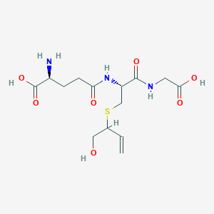 molecular formula C14H23N3O7S B162347 S-(1-Hydroxy-3-buten-2-yl)glutathione CAS No. 133872-49-8