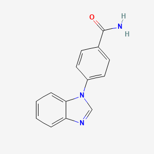 B1623471 4-Benzoimidazol-1-yl-benzamide CAS No. 220495-55-6