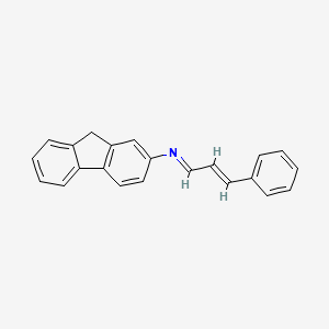 molecular formula C22H17N B1623472 N-(3-Phenylallylidene)-9H-fluoren-2-amine CAS No. 5439-53-2