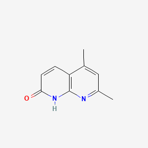 molecular formula C10H10N2O B1623479 5,7-Dimethyl-1,8-naphthyridin-2(1H)-one CAS No. 51420-71-4