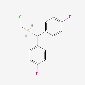 molecular formula C14H13ClF2Si B1623483 (Chloromethyl)bis(4-fluorophenyl)methylsilane CAS No. 85491-26-5