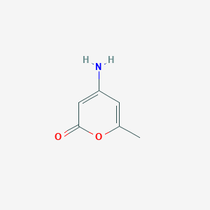 molecular formula C6H7NO2 B162350 4-amino-6-methyl-2H-pyran-2-one CAS No. 132559-90-1