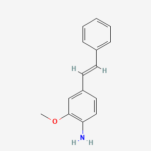 molecular formula C15H15NO B1623510 3-Methoxy-4-aminostilbene CAS No. 73928-02-6