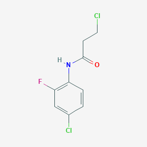 molecular formula C9H8Cl2FNO B1623539 3-chloro-N-(4-chloro-2-fluorophenyl)propanamide CAS No. 545385-13-5
