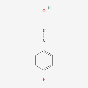 molecular formula C11H11FO B1623541 4-(4-Fluorophenyl)-2-methylbut-3-yn-2-ol CAS No. 81233-93-4